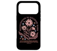 Motherhood Is Kingdom Work Floral Proverbs 31:25 Case for iPhone 17 Pro Max