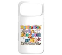 Motherhood is Kingdom Work Proverbs 31 Woman Faith Case for iPhone 17 Pro Max