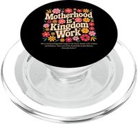 Motherhood Is Kingdom Work Vintage Christian Hippy Vibe PopSockets PopGrip for MagSafe