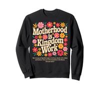 Motherhood Is Kingdom Work Vintage Christian Hippy Vibe Sweatshirt