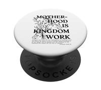 Motherhood Is Kingdom Work Vintage Christian Mother's Day PopSockets Adhesive PopGrip