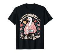 Motherhood is the Realest Hood Mom Ducks Coffee Humor T-Shirt