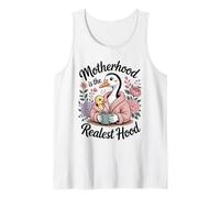 Motherhood is the Realest Hood Mom Ducks Coffee Humor Tank Top