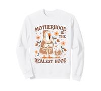 Motherhood Is The Realest Hood Silly-Goose Mama Mother's Day Sweatshirt