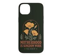 Motherhood Kingdom Work Proverbs 31 Christian Floral Mom Case for iPhone 14 Plus