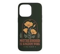Motherhood Kingdom Work Proverbs 31 Christian Floral Mom Case for iPhone 14 Pro Max