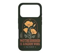 Motherhood Kingdom Work Proverbs 31 Christian Floral Mom Case for iPhone 17 Pro