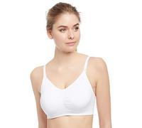 Motherhood Maternity Women's Full Busted Seamless Clip Down Nursing Bra Coverage, Opaque, White, M
