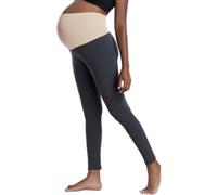 Motherhood Maternity Women's Plus-Size Full Length Secret Fit Belly Leggings, Charcoal, 3X