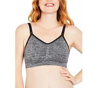 Motherhood Maternity Women's Plus-Size Seamless Clip Down Nursing Bra, Grey Space dye, 1X