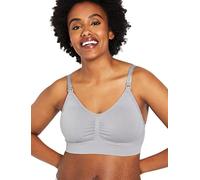 Motherhood Maternity Women's Seamless Clip Down Nursing Bra Full Coverage, Opaque, Grey, XL