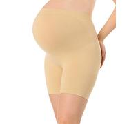 Motherhood Maternity Women's Shapewear Underwear Mid Thigh Over The Belly Seamless Support Shaper Panty, Nude, L-x-L