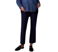 Motherhood Maternity Women's Super Stretch Secret Fit Over The Belly Ankle Straight Leg Pregnancy Dress Pants for Work, Navy, S