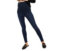 Motherhood Maternity Women's Super Stretch Secret Fit Belly Ankle Denim Jegging Jeans, Dark Wash, S