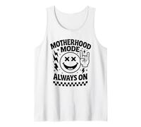 Motherhood Mode Always On Funny Groovy Mom Life Design Tank Top