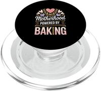 Motherhood Powered By Baking Funny Baking Mom PopSockets PopGrip for MagSafe