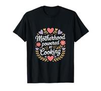 Motherhood Powered by Cooking Mom Kitchen T-Shirt