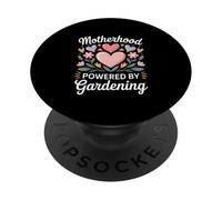 Motherhood Powered By Gardening Flowers Hearts PopSockets Adhesive PopGrip