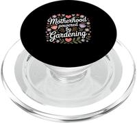 Motherhood Powered By Gardening Flowers Hearts PopSockets PopGrip for MagSafe