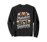 Motherhood Powered By Gardening Flowers Hearts Sweatshirt