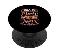 Motherhood Proud Mom of Twins Yes I Even Slept Once Mommy PopSockets Adhesive PopGrip