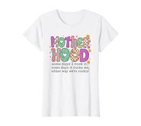 Motherhood Rocks Me or I Rock It - Retro Coquette Vibe T-Shirt