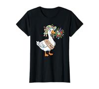 Mother's Day 2026 Mama Goose Wildflower Bouquet Best Mom T-Shirt