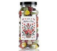 Mothers Day American Hard Gums Sweet Gift Jar by Just Treats - Blooming with Love - J1