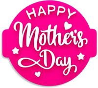 Mother's Day Biscuit Cutters Set Mother's Day Special! Exquisite Cookie Molds Set - Ideal for Baking Heartwarming Treats for Embosser/Stamp for Fondant, Icing, Cupcake, Cake, Decoration, Purple