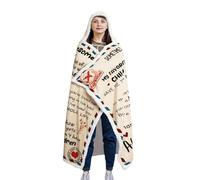 Mother's Day Blanket,Comfortable Mom Throw Blanket - Envelope Design Warm Flannel Hooded Bedspread for Travel Lazy Home Decor Air Conditioner Spa Day