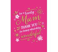 Mother's Day Card, For a Lovely Mum - 9 x 6 inches - Piccadilly Greetings