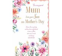 Mother's Day Card, For a Very Special Mum From Son - 12 x 8 inches - Regal Publishing