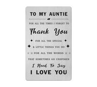 Mother's Day Card for Aunt - Gifts for Aunt Birthday Card from Niece Nephew - Aunt Wedding Easter Gift