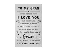 Mother's Day Card for Gran- Gifts for Gran Birthday Wedding Easter Presents from Grandkids