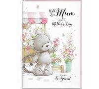Mothers Day Card For Mum 23 x 15 Cm (9 x 6 inches) With Love Mum Happy Mother's Day Cute You're So Special