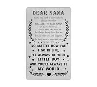 Mothers Day Card for Nana from Grandson - Great Nana Wallet Card - I Love You Nana Gifts from Grandson