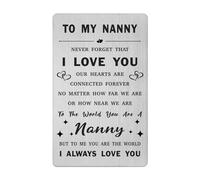 Mother's Day Card for Nanny - Gifts for Nanny Birthday Card from Grandchild - Nanny Valentines Wedding Easter Gift