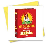 Mothers Day Card Funny Mother's Day Card For Mum Raisin Joke Mothers Day Mother's Day Pun Card's Retro School Dinners Thanks For Raisin Me