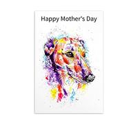 Mothers Day Card Greyhound Whippet Lurcher Italian Dog Sighthound Gift - CUSTOM TEXT
