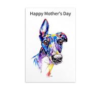 Mothers Day Card Greyhound Whippet Lurcher Italian Dog Sighthound Gift - CUSTOM TEXT