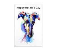 Mothers Day Card Greyhound Whippet Lurcher Italian Dog Sighthound Gift - CUSTOM TEXT