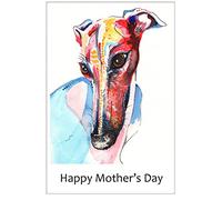 Mothers Day Card Greyhound Whippet Lurcher Italian Sighthound Gift Dog - CUSTOM TEXT