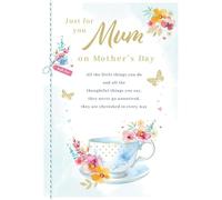 Mother's Day Card, Just for You Mum - 10 x 7 inches - Piccadilly Greetings