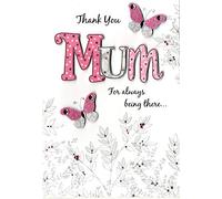 Mother's Day Card Thank You Mum Embellished Greeting Cards