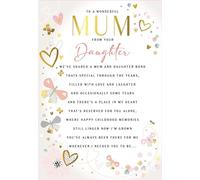 Mother's Day Card, To a Special Mum From Daughter Sentiment - 9 x 6 inches - Regal Publishing