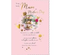 Mother's Day Card, To My Lovely Mum - 9 x 6 inches - Piccadilly Greetings