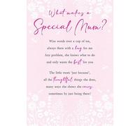 Mother's Day Card, What Makes a Special Mum Sentiment - 9 x 6 inches - Regal Publishing