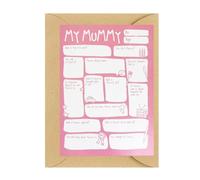 Mothers Day Cards for Mum,Funny Birthday Card for Mommy, Mom Birthday Card from Daughter Son,My Mommy Q&A Greeting Card Gift, DIY Fill In The Blanks Mommy Card for Mothers Day Birthday Party Supplies