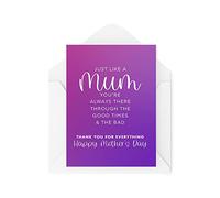 Mother's Day Cards - Just Like a Mum You're Always There - Thank you Step Mum - Bonus Mum - Like a Mum - Birthday Card - CBH1624
