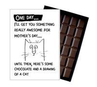 Mother's Day Cat Lover Gift Sily Present for Mum Silly from the Cat Card for Mums Cat Owner Present for Mummy 100 Gram Belgian Milk Chocolate Greeting for Mom OD113